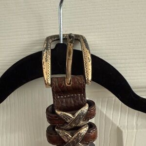 Brighton Brown Leather Belt Size M/L